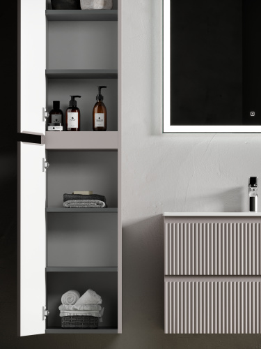 Шкаф-пенал Sancos SNOB R PSNR35SM 35х35х165 подвесной цвет бежевый - фото 3